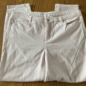 Michael Kors Light Pink Straight Leg Jeans size 16w